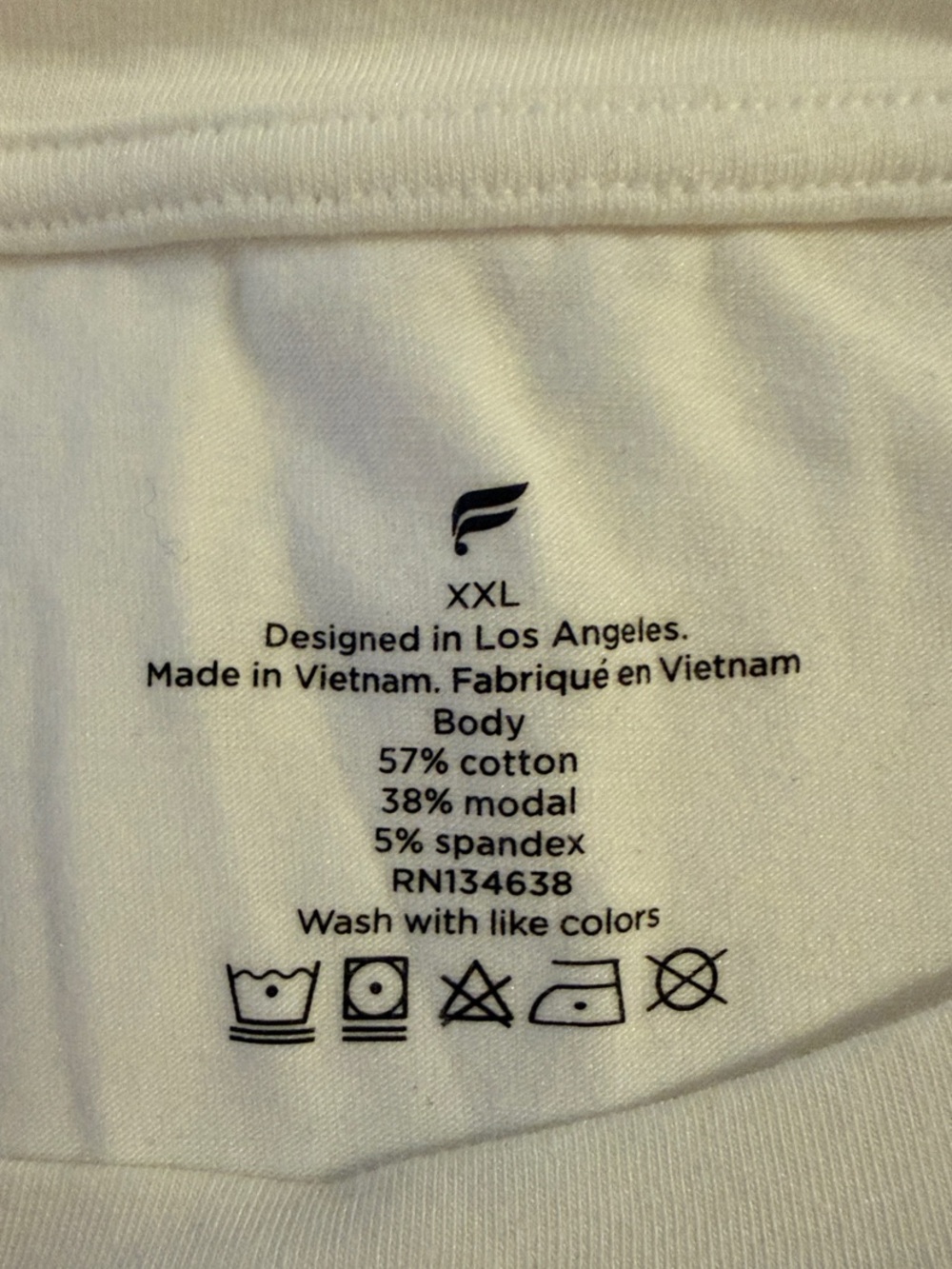 Set of 3 Fabletics Men's Short Sleeve 24-7 Tee - White, XXL, NWT - Picture 3 of 5